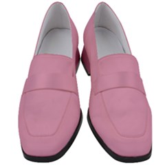 Kobi Pink	 - 	chunky Heel Loafers by ColorfulShoes