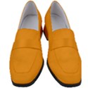 Radient Orange	 - 	Chunky Heel Loafers View1