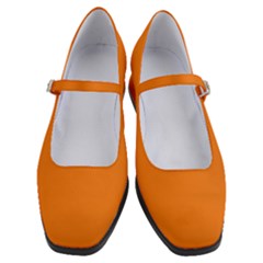 Dark Orange	 - 	mary Jane Shoes by ColorfulShoes