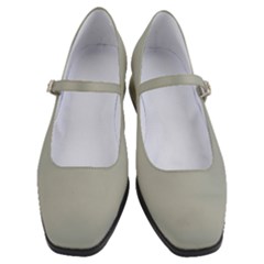 Silver Cloud Grey	 - 	mary Jane Shoes by ColorfulShoes