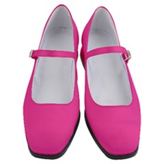 Wild Strawberry Pink	 - 	mary Jane Shoes by ColorfulShoes