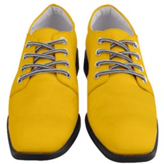 Golden Poppy Yellow	 - 	heeled Oxford Shoes by ColorfulShoes