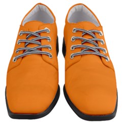 Dark Orange	 - 	heeled Oxford Shoes by ColorfulShoes