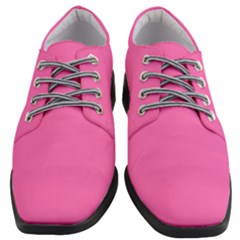 Creamy Pink	 - 	heeled Oxford Shoes by ColorfulShoes