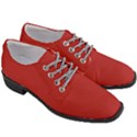 Fire Brick Red	 - 	Heeled Oxford Shoes View3