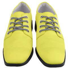 Unmellow Yellow	 - 	heeled Oxford Shoes by ColorfulShoes