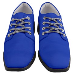 Cobalt Blue	 - 	heeled Oxford Shoes by ColorfulShoes