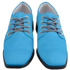 Deep Sky Blue	 - 	heeled Oxford Shoes