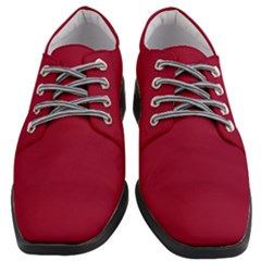 Jester Red	 - 	heeled Oxford Shoes by ColorfulShoes