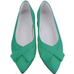 Jungle Green	 - 	bow Heels by ColorfulShoes