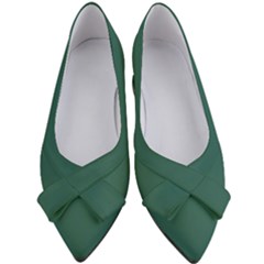 Medium Sea Green	 - 	bow Heels by ColorfulShoes