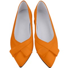 Heat Wave Orange	 - 	bow Heels by ColorfulShoes