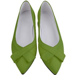 Olive Drab Green	 - 	bow Heels by ColorfulShoes