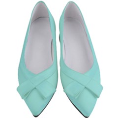 Soft Turquoise	 - 	bow Heels