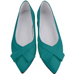 Teal Green	 - 	bow Heels by ColorfulShoes