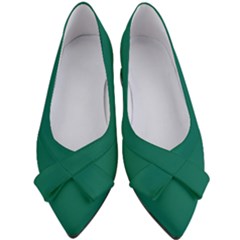 Bottle Green	 - 	bow Heels by ColorfulShoes