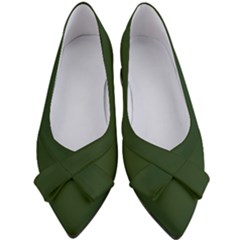 Dark Forest Green	 - 	bow Heels by ColorfulShoes