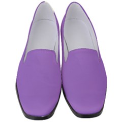 Iris Purple	 - 	classic Loafer Heels by ColorfulShoes