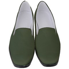 Kombu Green	 - 	classic Loafer Heels