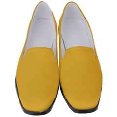 Goldenrod Orange	 - 	classic Loafer Heels by ColorfulShoes