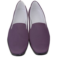 English Violet Purple	 - 	classic Loafer Heels by ColorfulShoes