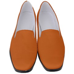 Orange Fox	 - 	classic Loafer Heels by ColorfulShoes