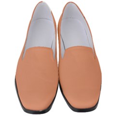 Soft Copper	 - 	classic Loafer Heels by ColorfulShoes