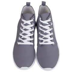 Quick Silver Grey	 - 	lightweight High Top Sneakers by ColorfulShoes