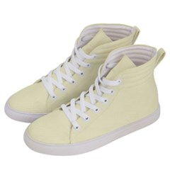 Creamy Yellow	 - 	hi-top Skate Sneakers by ColorfulShoes