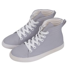 Harbor Mist Grey	 - 	hi-top Skate Sneakers by ColorfulShoes