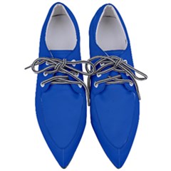 Absolute Zero Blue	 - 	pointed Oxford Shoes by ColorfulShoes