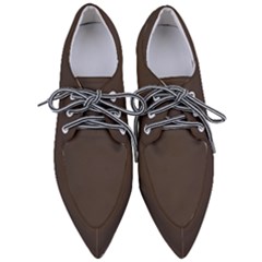 Dark Taupe Grey	 - 	pointed Oxford Shoes by ColorfulShoes