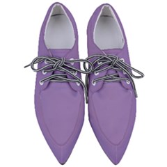 Heather Purple	 - 	pointed Oxford Shoes by ColorfulShoes