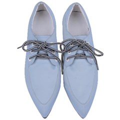 Pastel Blue	 - 	pointed Oxford Shoes by ColorfulShoes