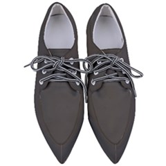 Iron Grey	 - 	pointed Oxford Shoes by ColorfulShoes