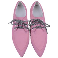 Kobi Pink	 - 	pointed Oxford Shoes by ColorfulShoes