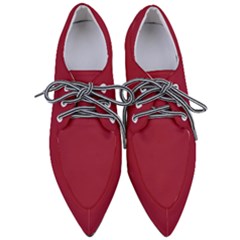 Chili Pepper Red	 - 	pointed Oxford Shoes by ColorfulShoes