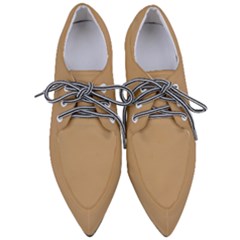 Lion Brown	 - 	pointed Oxford Shoes by ColorfulShoes