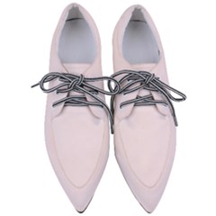 Pearly Pink	 - 	pointed Oxford Shoes by ColorfulShoes