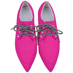 Persian Rose Pink	 - 	pointed Oxford Shoes by ColorfulShoes