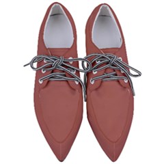 Redwood Red	 - 	pointed Oxford Shoes by ColorfulShoes