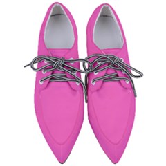 Rose Pink	 - 	pointed Oxford Shoes by ColorfulShoes