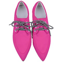 Wild Strawberry Pink	 - 	pointed Oxford Shoes by ColorfulShoes