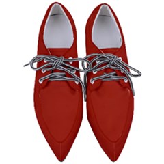 Lipstick Red	 - 	pointed Oxford Shoes by ColorfulShoes