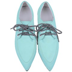 Italian Sky Blue	 - 	pointed Oxford Shoes by ColorfulShoes