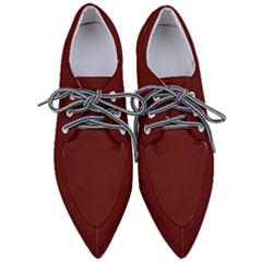 Jam Red	 - 	pointed Oxford Shoes by ColorfulShoes