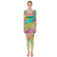 Abstract-14 Long Sleeve Catsuit by nateshop