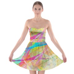 Abstract-14 Strapless Bra Top Dress by nateshop