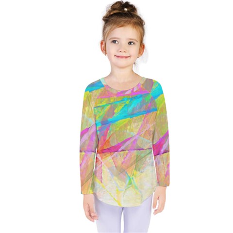 Abstract-14 Kids  Long Sleeve Tee by nateshop