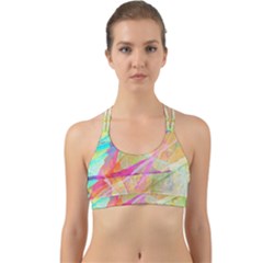 Abstract-14 Back Web Sports Bra by nateshop